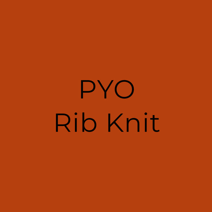 PYO | Ribbed Cotton Jersey